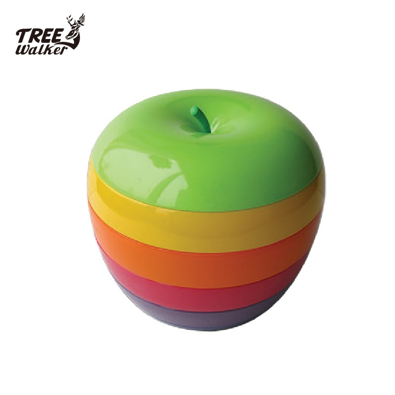【Treewalker露遊】創意多層蘋果糖果盒｜糖果盒 五層年節喜慶 點心蛋糕盤 乾果盤 二款圖樣
