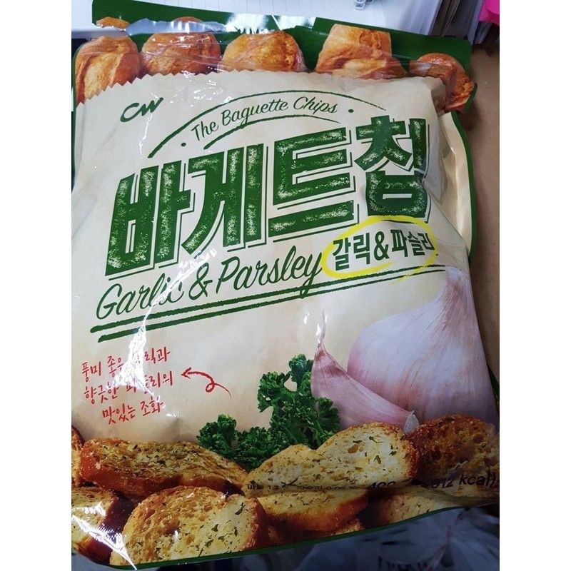 "((現貨))韓國CW大蒜奶油法國麵包餅乾 350g