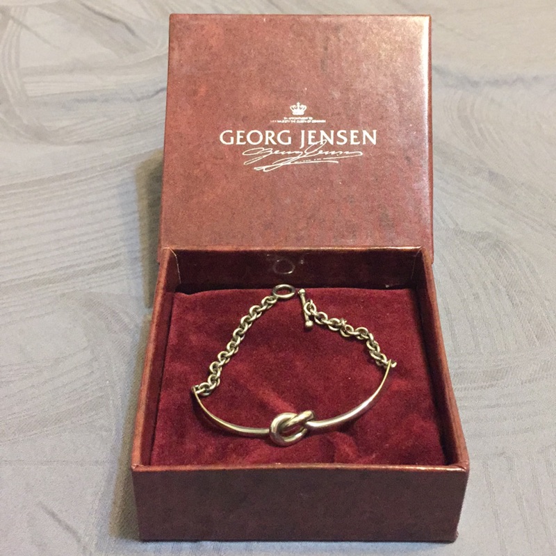 Georg Jensen 同心結純銀手鍊