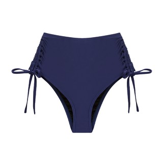 LeRêve Paris－AIRise 抽繩抓皺修身高腰泳褲－靜夜藍 可調式 高腰 顯瘦 遮肚 修身款