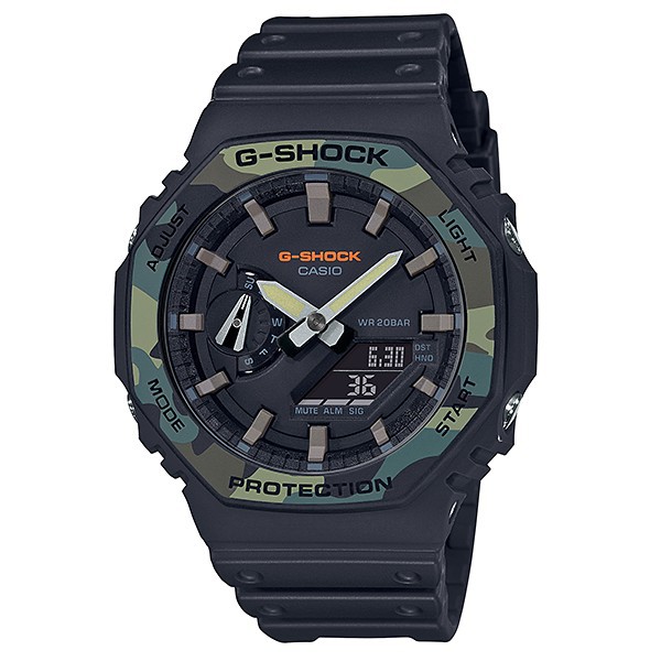 CASIO卡西歐G-SHOCK GA-2100SU-1A新街頭軍事系列展現街頭軍風45.4mm