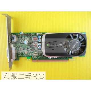顯示卡 麗臺 Quadro 600 繪圖卡 GF108GL 96 1G DDR3 128b (1005)【大熊二手3C】