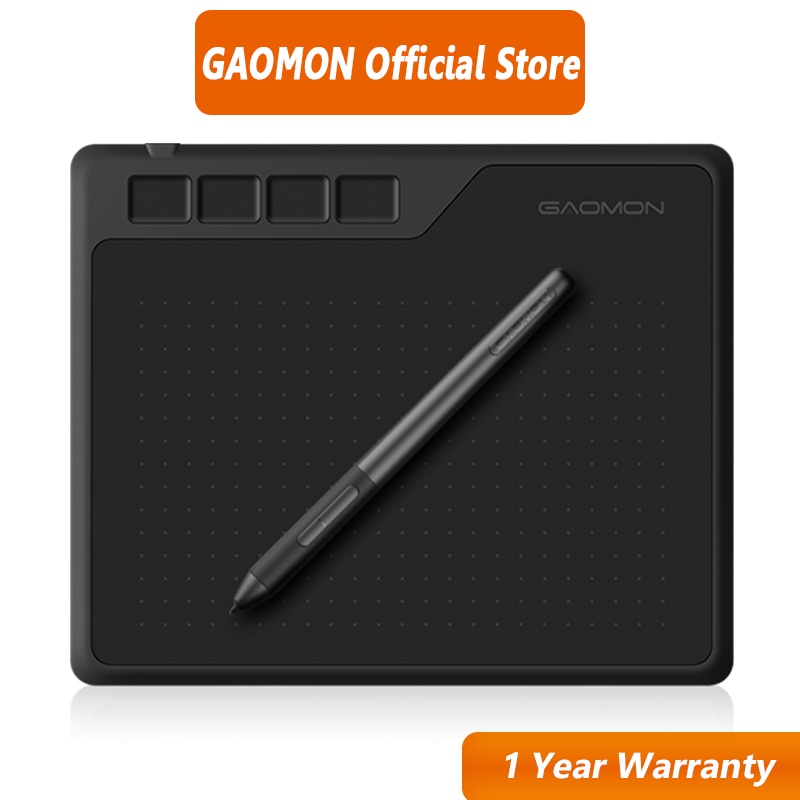 Gaomon S620 OSU 平板電腦 6.5 英寸數字繪圖板 8192 無電池手寫筆,用於 Oline 教育,兼容
