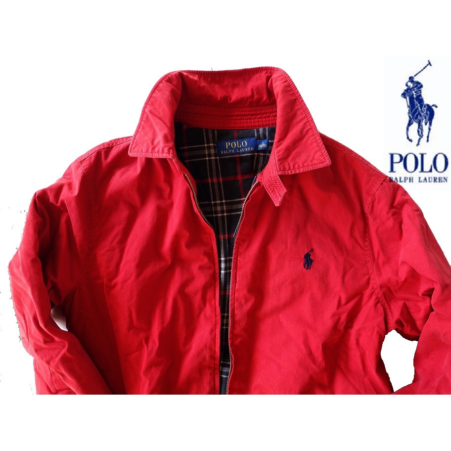 POLO Ralph Lauren RL 外套 夾克 內裡夾棉 輕軟保暖 微刷白 紅色 S 【以靡現貨正品】