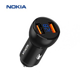 NOKIA P6105N 60W QC3.0液晶顯示車充 雙USB 電壓顯示 60W輸出 蝦皮直送 現貨
