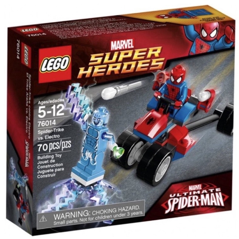 【台中翔智積木】LEGO 樂高 超級英雄 76014 蜘蛛人 vs 電光人