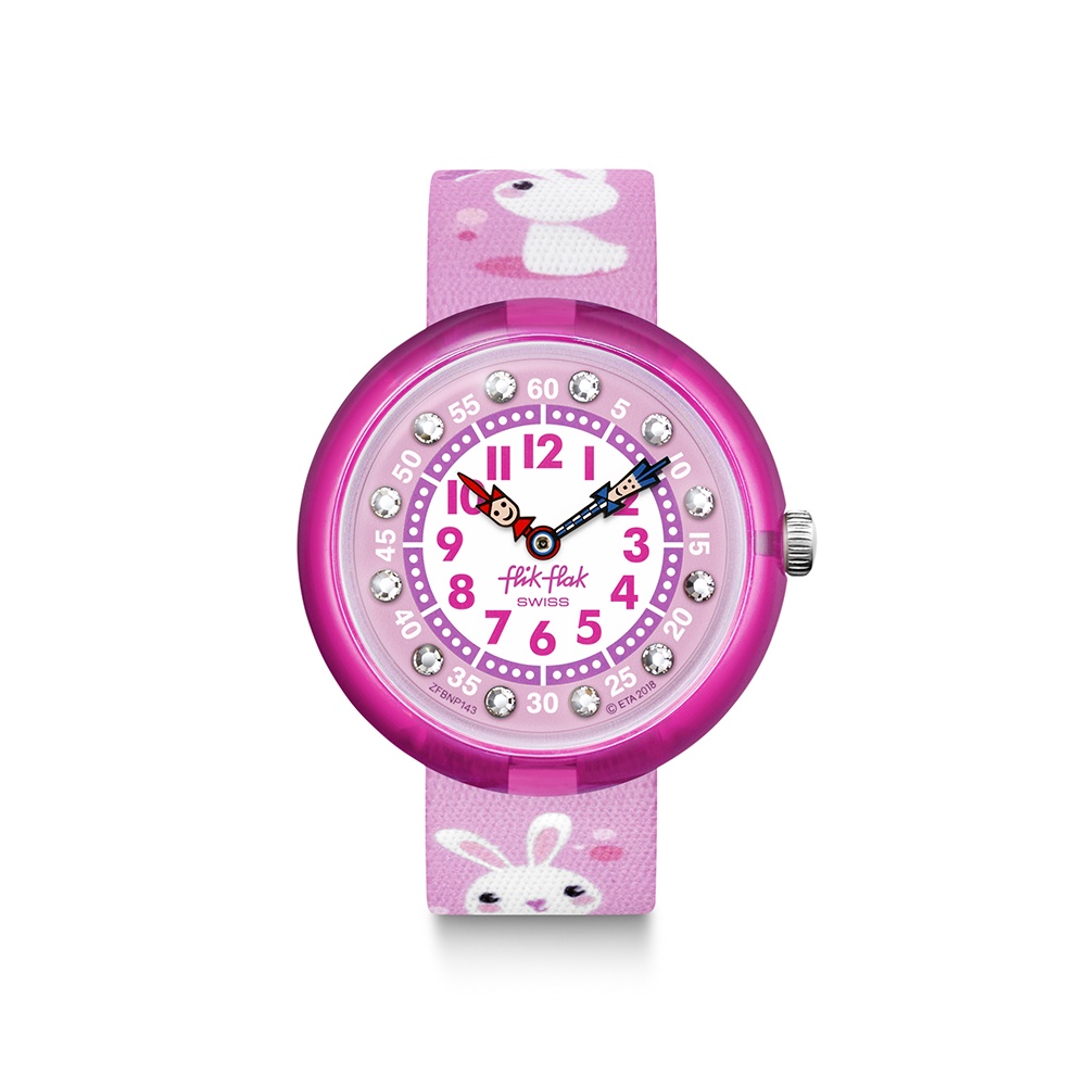 【FlikFlak】兒童錶 可愛小兔 SO CUTE (31.85mm) 瑞士錶 手錶 FBNP143