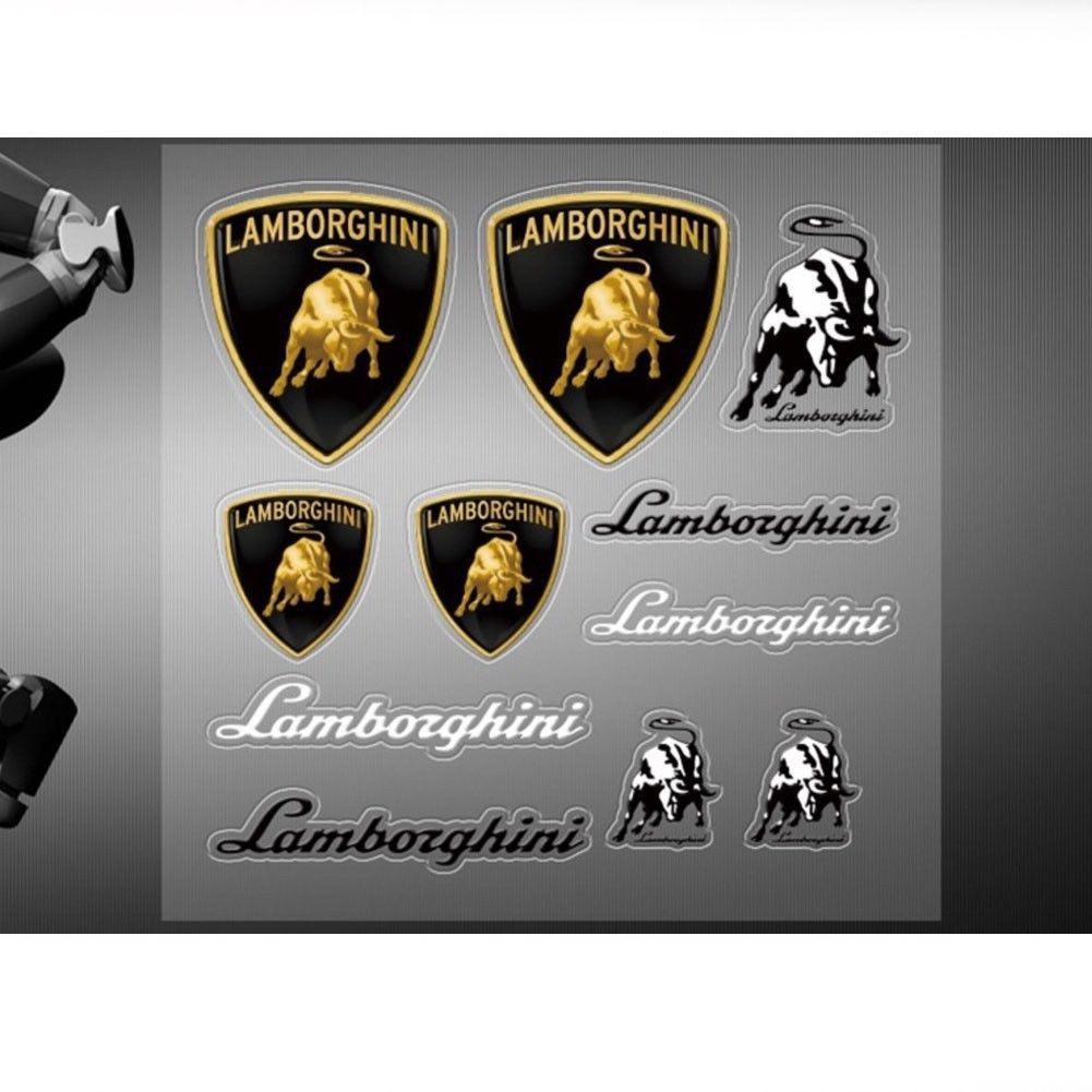 ANS汽車配件 （車標貼紙） Lamborghini 蘭博基尼 汽車貼紙貼紙會徽徽章 車標 車貼