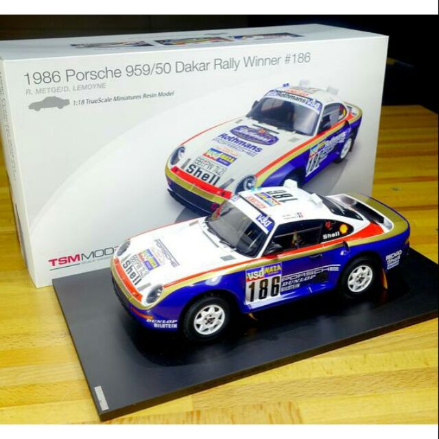 ¶可刷卡¶TSM 1/18 Porsche 959 Dakar Rally Winner 巴黎達卡冠軍車
