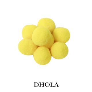 DHOLA｜【多色 - 15MM搓搓絨毛小球】彩色紱毛球 搓搓球 毛線球 聖誕佈置 朵拉手藝材料店