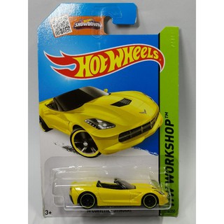 風火輪 Hotwheels 216 2014 Corvette Stingray 黃 敞篷 全新如圖