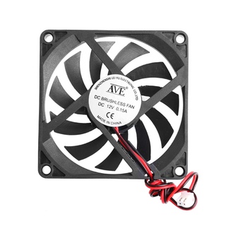 Fol 12V 2-Pin 80x80x10mm PC電腦CPU系統散熱器無刷散熱風扇8010