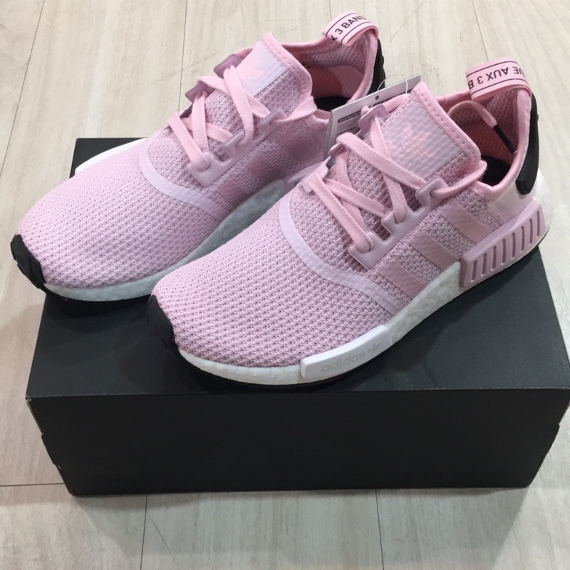 {Moli}ADIDAS ORIGINALS NMD R1 BOOST 粉紅色 低筒 運動 女鞋 襪套 B37648