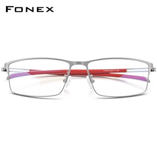 Image of thu nhỏ Fonex 鈦合金眼鏡架男士 2021 新款超輕方形光學鏡架韓國無螺絲眼鏡 #5