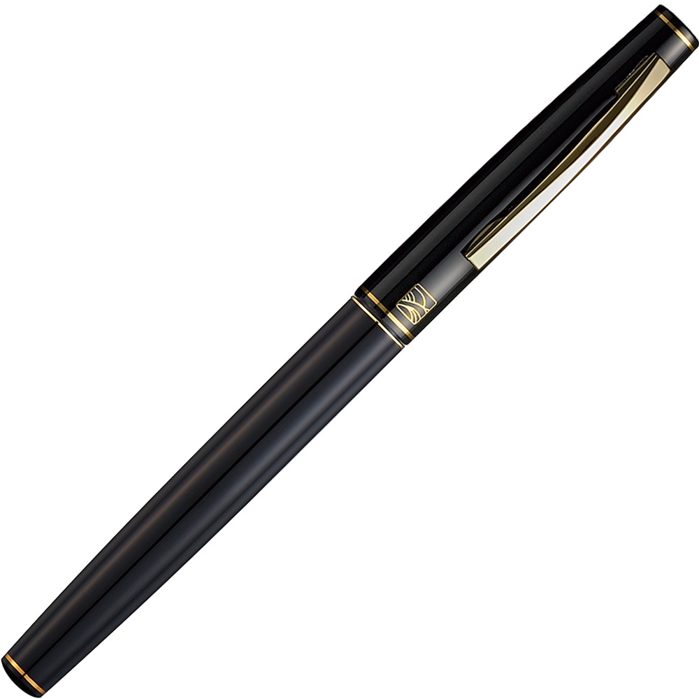 日本製 吳竹 KURETAKE 鋼筆式 萬年毛筆 卡式墨水管（No.13號） [DT140-13C] 黑軸
