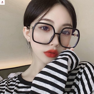 眼鏡 平光眼鏡 Jennie同款大方框黑框眼鏡架過濾藍光顯瘦鏡框顯臉小眼鏡女潮眼鏡框