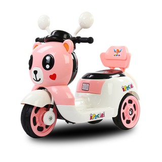 TECHONE MOTO 24網紅熊小熊電動三輪摩托車炫酷音樂燈光電動機車