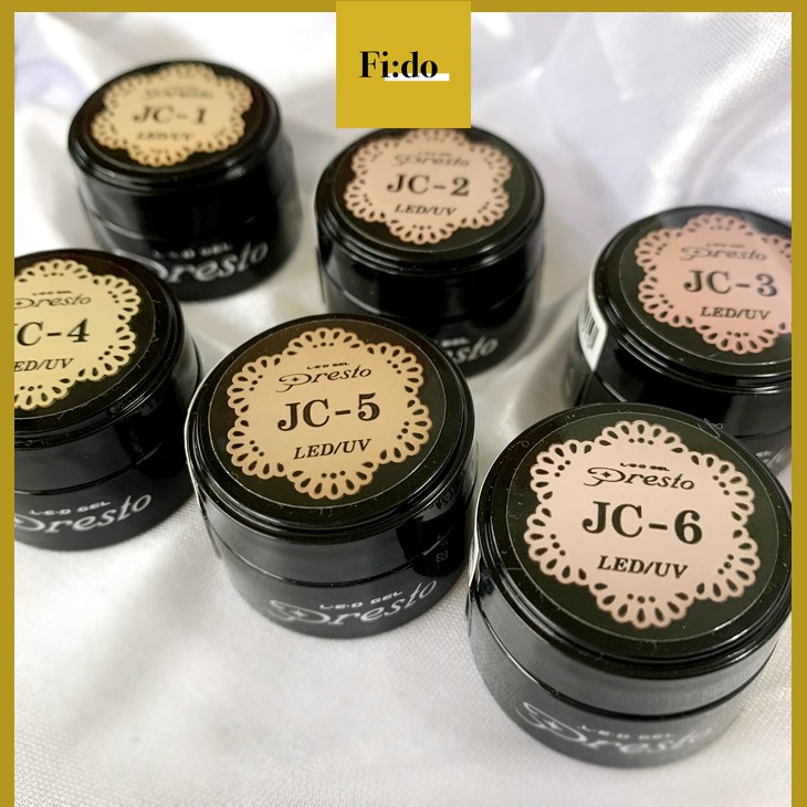 Fido Presto 彩色凝膠透明感自然色系熱門裸色系色號jc 1至jc 6 罐裝膠2 7g 現貨 蝦皮購物