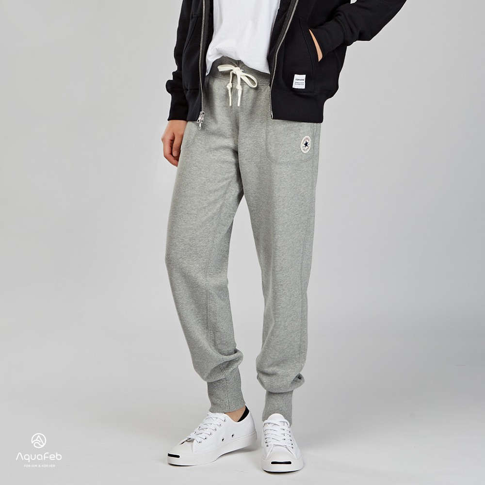 Converse Core Signature Pant-Ft 女子 灰色  內刷毛 運動長褲 10003140-A03