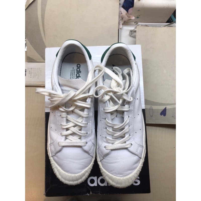 (誠可議！！）Adidas Originals Everyn 白色 厚底 餅乾鞋 網球鞋 二手鞋 24cm CQ2042