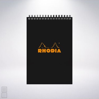 法國 RHODIA Wirebound Pad A5 上掀式圈裝筆記本: 黑色/Black