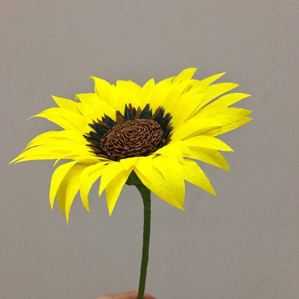 紙花 向日葵環保手作皺紋紙紙花 蝦皮購物