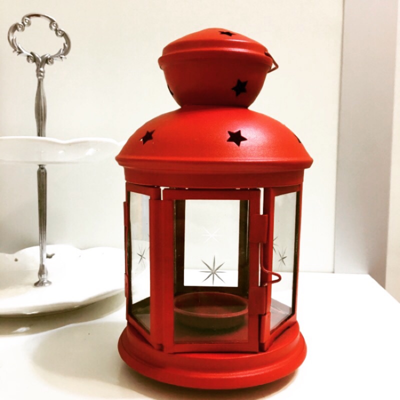 Ikea ROTERA 燭台 正品 紅色 婚禮 店面 咖啡廳 佈置 溫馨 溫暖 喜氣