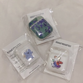 Cookie Monster雙面印刷/北歐莊園紫蝴蝶蘭/小熊 AirPod二代軟殼