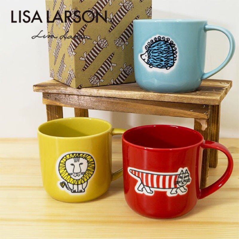 【豬豬愛蝦拚】現貨 日本製LISA LARSON 馬克杯附精美木盒