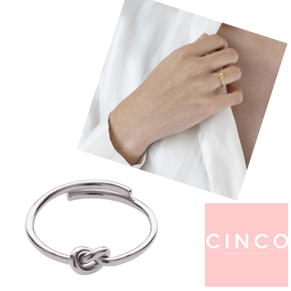 CINCO 葡萄牙精品 Noeud ring 925純銀戒指 如意結戒指