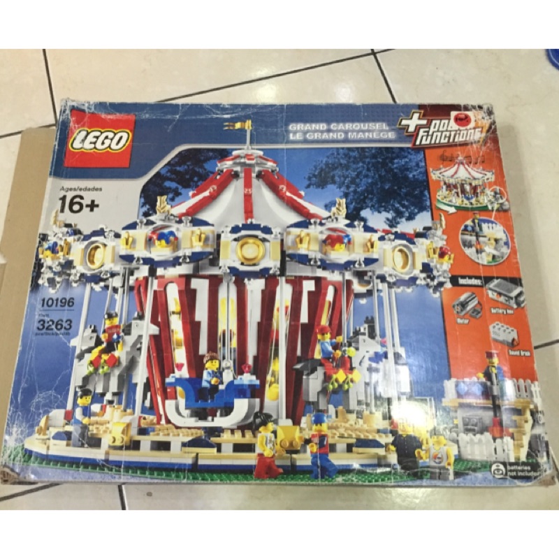 Lego 10196 旋轉木馬(二手有盒丶有說明書)