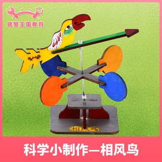 *米老鼠王國* Diy科技創意益智小發明相風鳥手工製作材料兒童科學實驗玩具