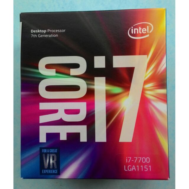 英特爾 Intel Core i7 7700 1151腳位 盒裝 聯強保固 I7-7700