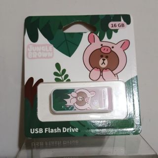 Line Friends 熊大USB隨身碟 16GB (粉色/叢林扮豬版) 全新