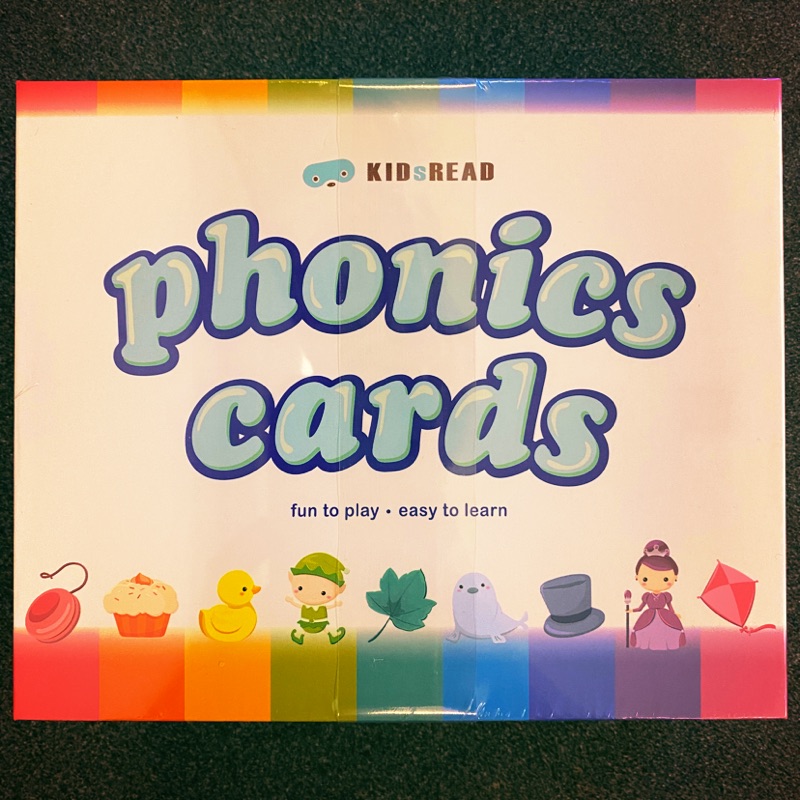 [全新 現貨］Kidsread 新版 自然發音遊戲字卡 Phonics Cards (不含點讀筆) 酪梨壽司