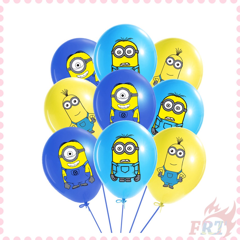 ♦ 派對裝飾 - 氣球 ♦ 1個裝 卡通小黃人/小小兵 12寸乳膠氣球 主題生日派對裝飾氣球 節慶婚禮道具氣球 兒童禮物