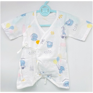 新生兒純棉高密度紗布衣(0-3m) 外銷日本廠牌👍🏻寶寶紗布蝴蝶衣 包屁衣