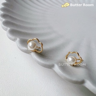Butter Room 925純銀耳環 雲朵上的珍珠 （金/銀）臺灣出貨免運 珍珠 雲朵 耳環
