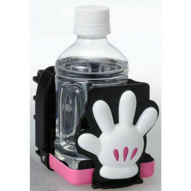 阿卡將 日本米奇&amp;米妮嬰兒車飲料架 推車水瓶夾架 飲料置物座*