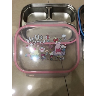 Hello Kitty 不鏽鋼分隔餐盒 二色