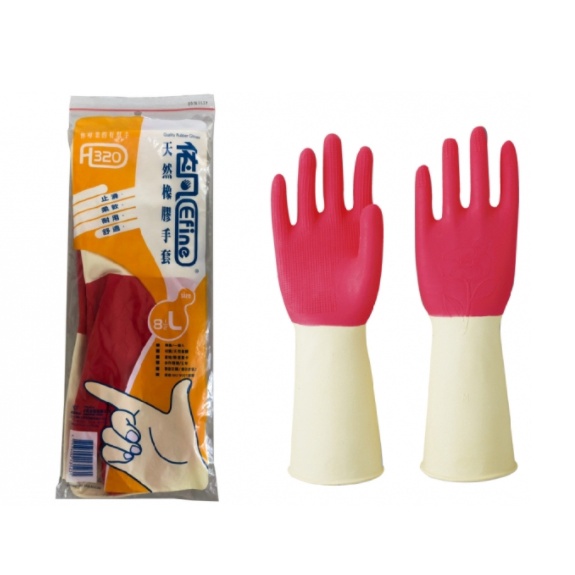 👍 依凡 H320【雙色手套】 家用手套 雙色手套 清潔手套 手套
