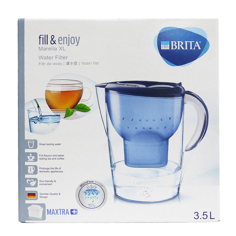 【53小舖】德國原裝 BRITA 濾水壺 Marella馬利拉3.5公升 XL 含1顆濾芯 真品平行輸入 有購買發票