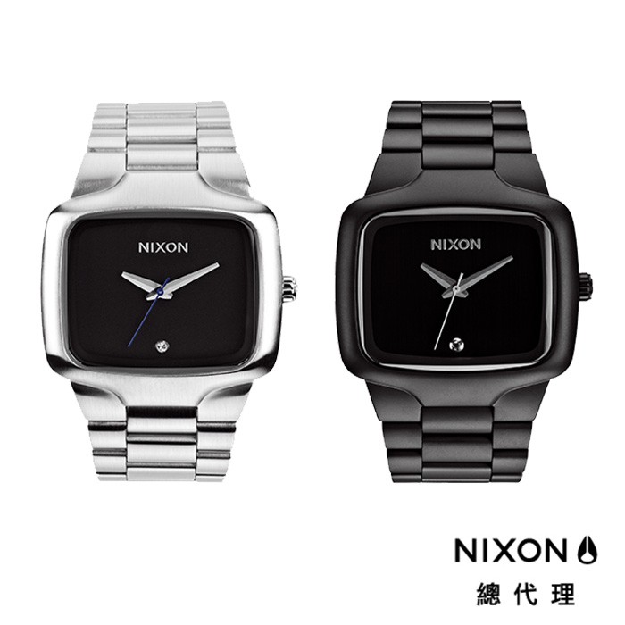 NIXON BIG PLAYER 正裝錶 高階款 消光黑 銀 真鑽點綴 鋼錶帶 手錶 男錶 女錶 潮人裝備 禮物首選