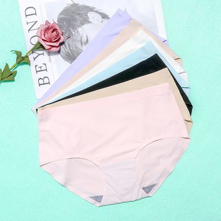 無痕內褲女糖果色無縫冰絲女士內褲女式瑜伽內褲【Silly優品】