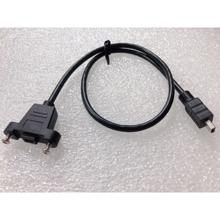 U2-050-0.5M Mini USB公轉母延長線 MINI延長線 Mini B公轉母 可鎖面板 Mini公對母延長線