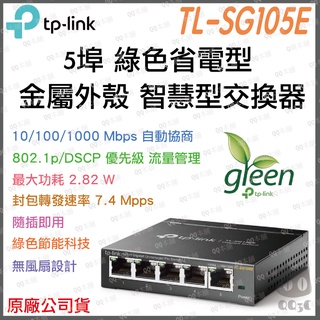 《 免運 公司貨 》tp-link TL-SG105E 5埠 10/100/1000 Mbps 高速 乙太 網路 交換器