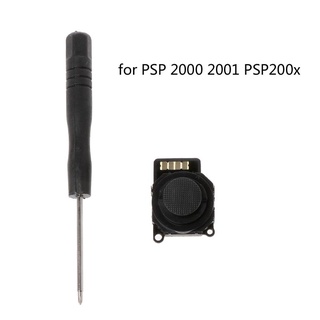 Cre 三維替換操縱桿模擬拇指桿適用於 PSP 2000 2001 200X 遊戲機隨附維修螺絲刀