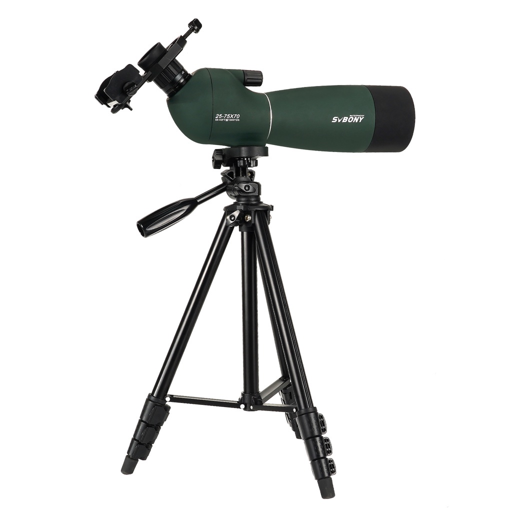 SVBONY SV28 觀靶鏡 賞鳥望遠鏡 單筒望遠鏡 25-75x70 防水 BK7棱鏡 觀鳥射箭