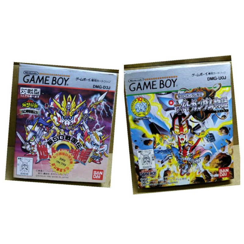 Nintendo GAMEBOY 二手遊戲卡帶『SD鋼彈系列』稀有含盒說明書