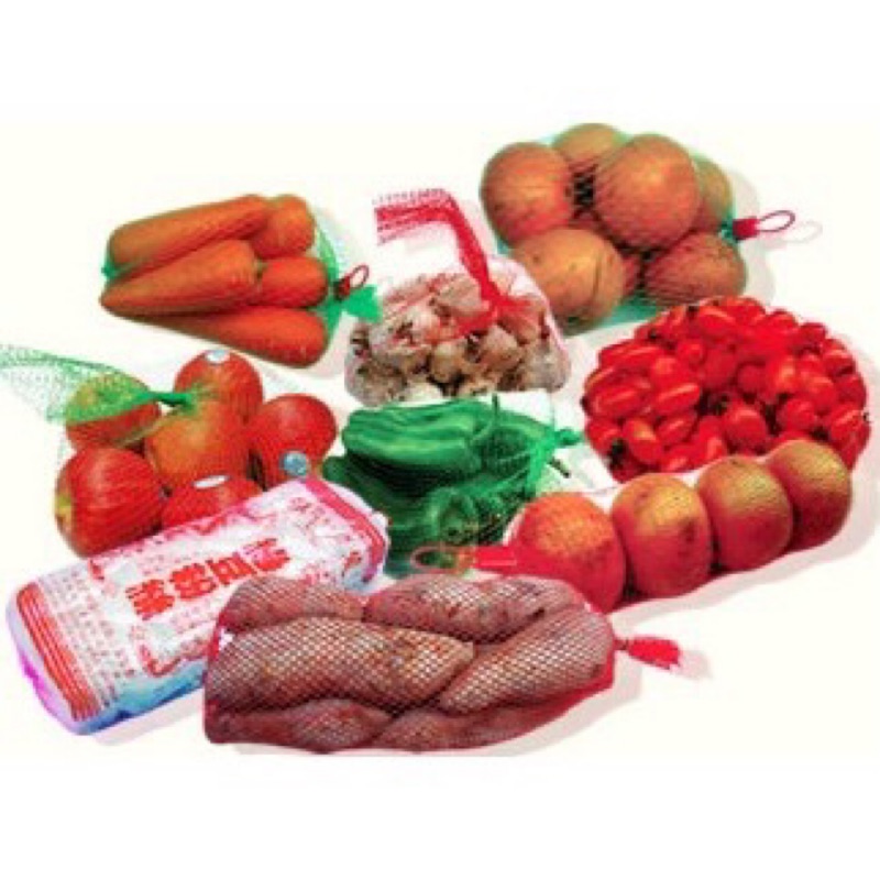 (45入)塑膠網袋60公分/100組入 網袋專用束頭 水果網袋/蕃薯袋/柳丁袋/蒜頭袋 網袋